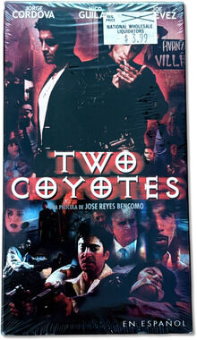 NEW Two Coyotes VHS (2001) Película En Español Jorge Cordova Action Crime SEALED